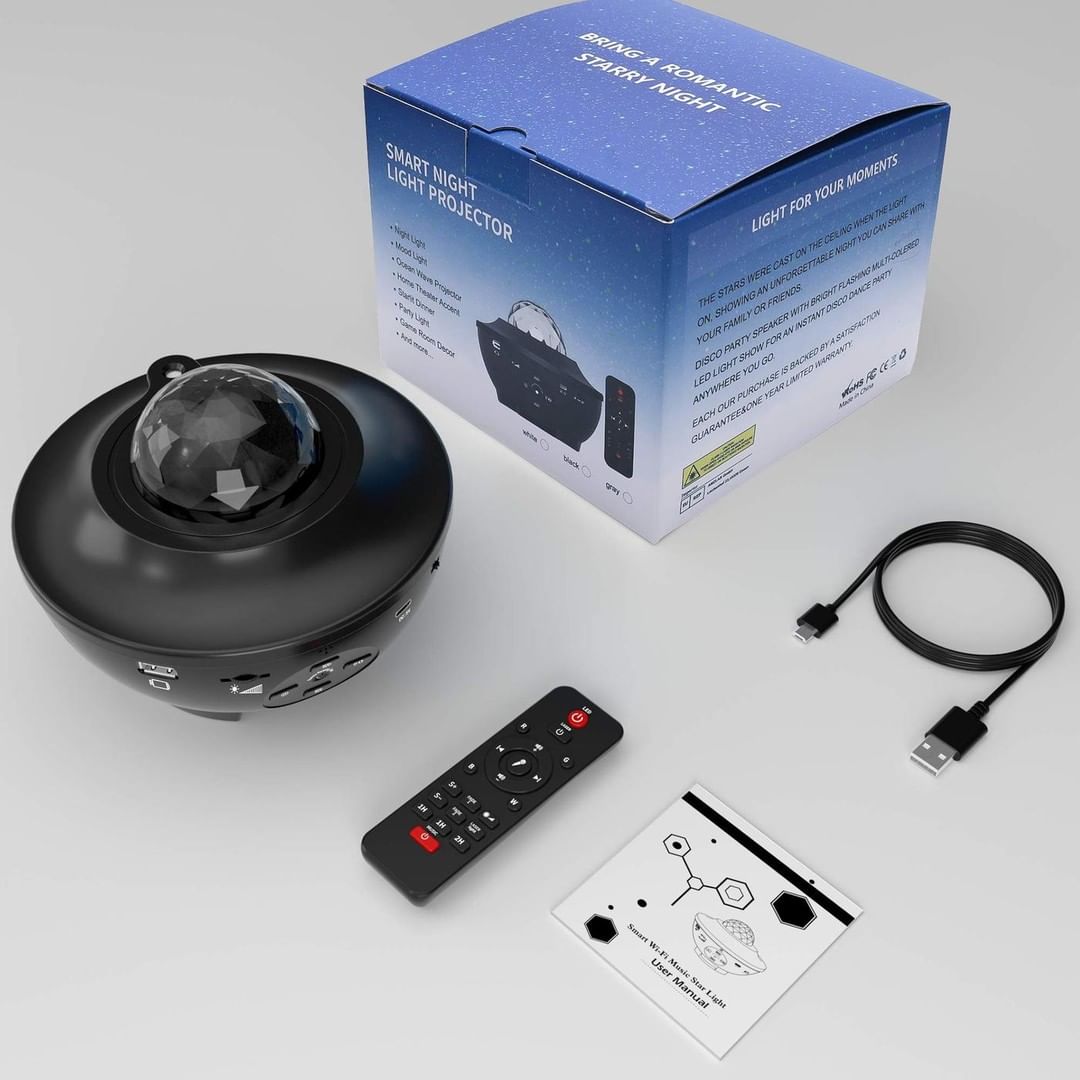 Galaxy Projector Star Light Speaker With Remote Control