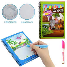 Magic Water Book Painting Drawing Coloring Board Book Doodle & Magic Water Pen